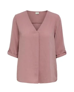 JACQUELINE de YONG - CAMICIA DONNA CIPRIA CON SCOLLO A V