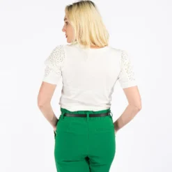 JACQUELINE DE YONG - MAGLIA DONNA CON DETTAGLI IN PIZZO
