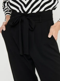 JACQUELINE DE YONG - PANTALONE DONNA NERO