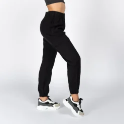 JACQUELINE de YONG - PANTALONE CARGO NERO DA DONNA CON VITA ELASTICIZZATA