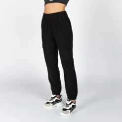 JACQUELINE de YONG - PANTALONE CARGO NERO DA DONNA CON VITA ELASTICIZZATA