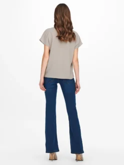 JACQUELINE DE YONG - TSHIRT MEZZA MANICA PERLA DA DONNA