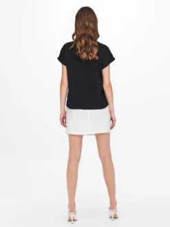 JACQUELINE DE YONG - TSHIRT MEZZA MANICA NERA DA DONNA