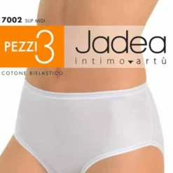 JADEA - SLIP MIDI COTONE BIELASTICO 3 PEZZI