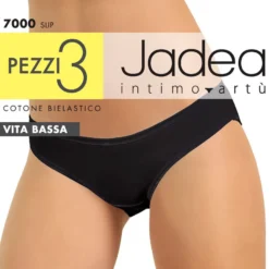 JADEA - SLIP VITA BASSA COTONE BIELASTICO 3 PEZZI