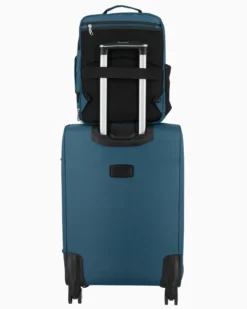 JAGUAR - TROLLEY PETROLIO IN TESSUTO CON DOPPIA TASCA FRONTALE, COMBINAZIONE TSA E 4 RUOTE