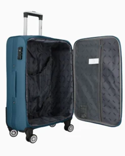 JAGUAR - TROLLEY PETROLIO IN TESSUTO CON DOPPIA TASCA FRONTALE, COMBINAZIONE TSA E 4 RUOTE