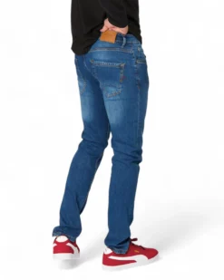 JEANS 5 TASCHE SABBIATO BLU