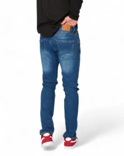 JEANS 5 TASCHE SABBIATO BLU