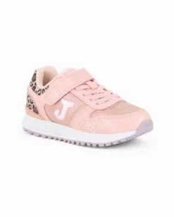 JOMA - Scarpa da bambina rosa con dettaglio leopardato - JTORW2513VC