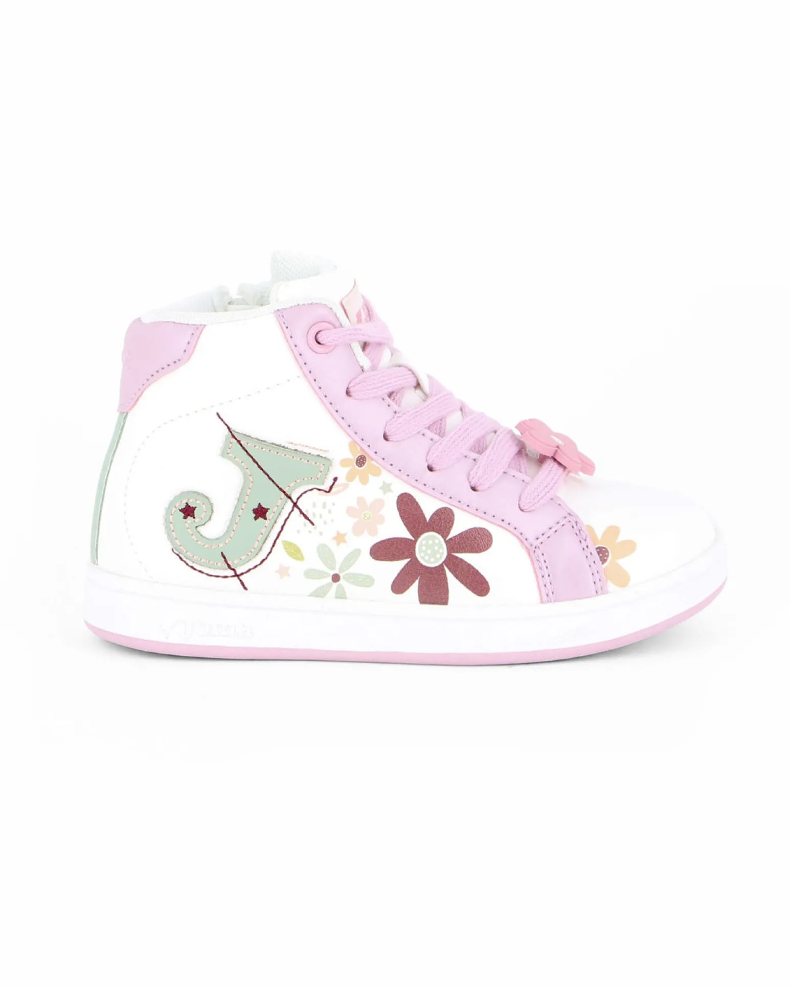 JOMA - Scarpa da bambino bianca con dettagli rosa - FLOWER