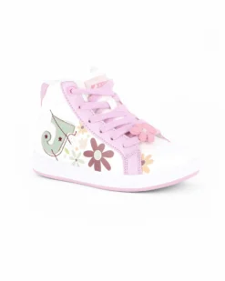 JOMA - Scarpa da bambino bianca con dettagli rosa - FLOWER