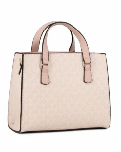 JUST GOLF - Borsa due manici cipria loggata con tracolla removibile