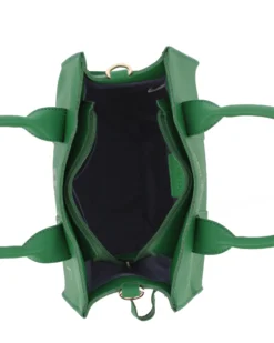 JUST GOLF - Borsetta verde due manici con stampa logo e tracolla removibile