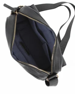 JUST GOLF - Tracolla nera loggata con tasca frontale e pattina con logo