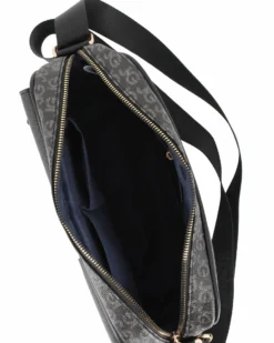 JUST GOLF - Tracolla nera loggata con tasca frontale e pattina con logo