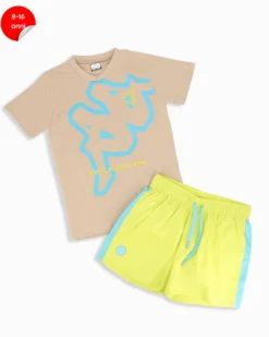 KAPPA - Completo beach mezza manica ragazzi 8-16 anni sabbia