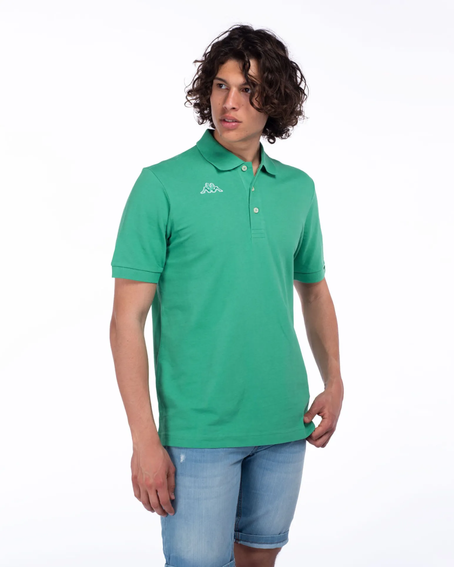 KAPPA - POLO MEZZA MANICA LOGO MALTAXITA MSS VERDE ACQUA DA UOMO, 361533W