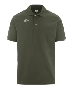 KAPPA - POLO MEZZA MANICA LOGO MALTAXITA MSS  VERDE MILITARE   DA UOMO, 361533W