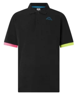 KAPPA - POLO MEZZA MANICA UPMP LOGO TRIO NERA, 381V4PW-005