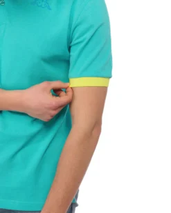 KAPPA - POLO MEZZA MANICA UPMP LOGO TRIO TURCHESE, 381V4PW-106