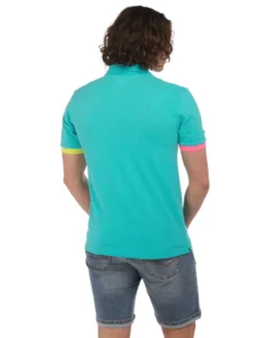 KAPPA - POLO MEZZA MANICA UPMP LOGO TRIO TURCHESE, 381V4PW-106