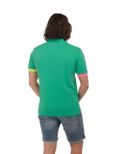 KAPPA - POLO MEZZA MANICA UPMP LOGO TRIO VERDE, 381V4PW-WF5