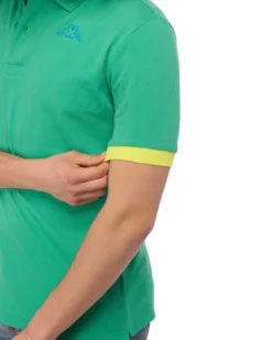 KAPPA - POLO MEZZA MANICA UPMP LOGO TRIO VERDE, 381V4PW-WF5