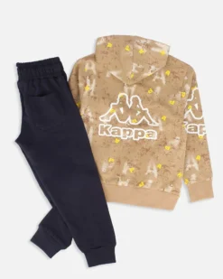 KAPPA - TUTA COMPLETA BIMBO CON FELPA BEIGE FULL ZIP