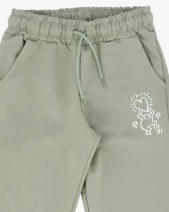KEITH HARING - PANTALONE TUTA VERDE CON RISVOLTINO DA RAGAZZA