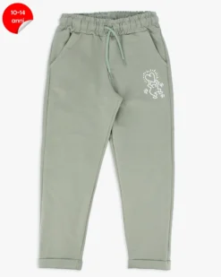 KEITH HARING - PANTALONE TUTA VERDE CON RISVOLTINO DA RAGAZZA