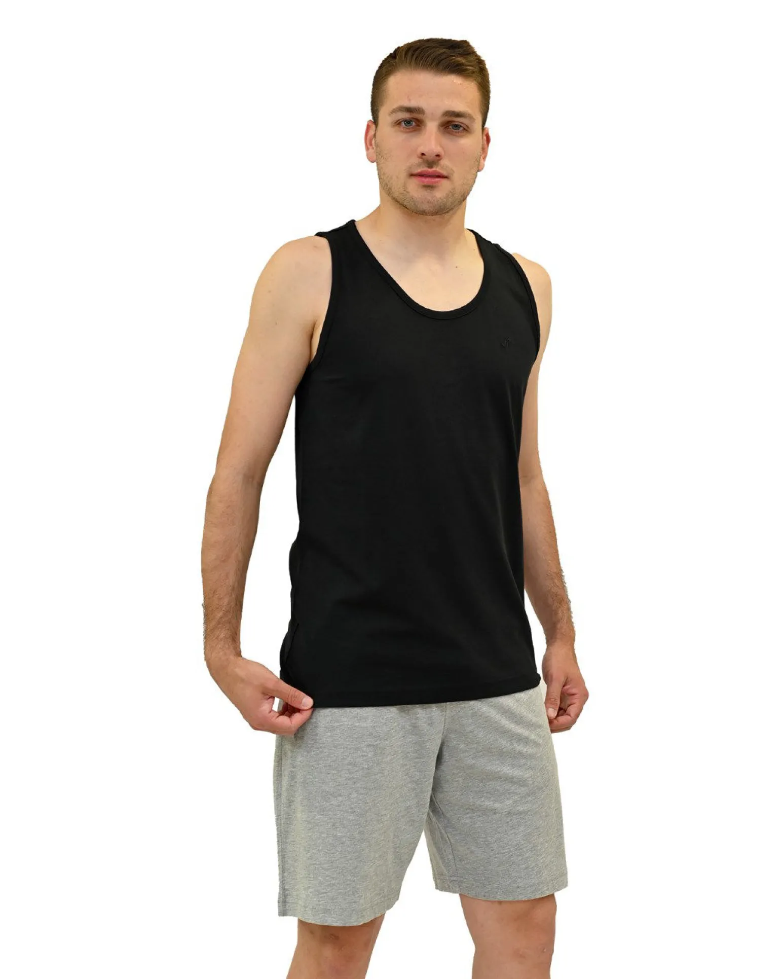 KEY UP - CANOTTA UOMO NERA BASIC -2JB27/0002
