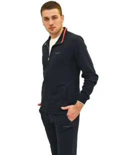 KEY UP - FELPA BLU DA UOMO FULL ZIP