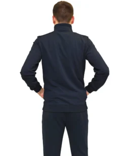 KEY UP - FELPA BLU DA UOMO FULL ZIP