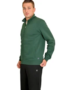 KEY UP - FELPA VERDE DA UOMO FULL ZIP