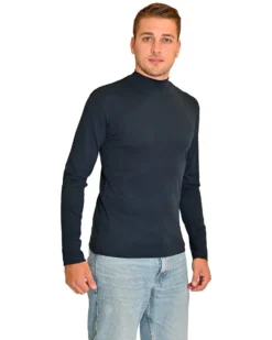 KEY UP - MAGLIA LUPETTO BLU DA UOMO STANDARD OEKO TEX