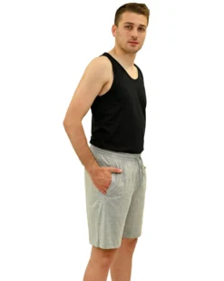 KEY UP - PANTALONCINO UOMO GRGIO BASIC - 2JB42/1300