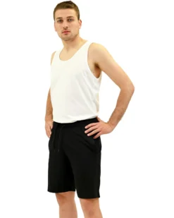 KEY UP - PANTALONCINO UOMO NERO BASIC - 2JB42/0002