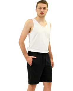 KEY UP - PANTALONCINO UOMO NERO BASIC - 2JB42/0002