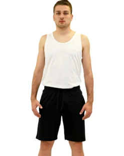 KEY UP - PANTALONCINO UOMO NERO BASIC - 2JB42/0002
