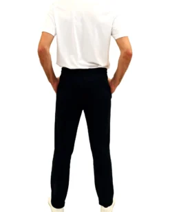 KEY UP - PANTALONE FELPA NERO DA UOMO FONDO DRITTO