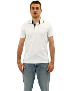 KEY UP - POLO MEZZA MANICA UOMO BIANCA - 2R521/0001