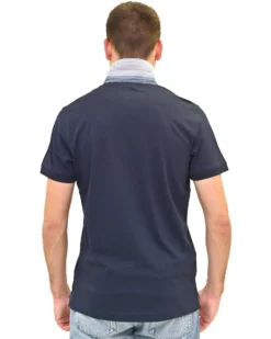 KEY UP - POLO MEZZA MANICA UOMO BLU - 2R522/1245