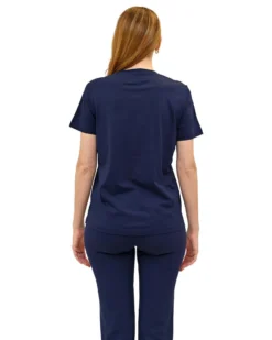 KEY UP - T-SHIRT MEZZA MANICA DONNA BLU - 5S882/1265
