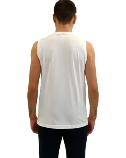 KEY UP - TSHIRT SMANICATA BIANCA DA UOMO IN COTONE JERSEY (STANDARD OEKO-TEX)