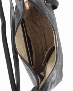 LANCETTI - Borsa/Zaino nera logata