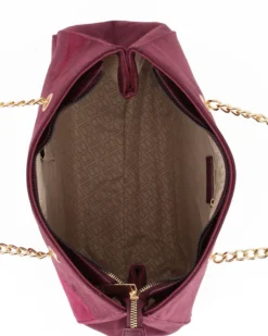 LAURA BIAGIOTTI - Borsa a due manici scamosciata bordeaux