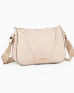 LAURA BIAGIOTTI - Borsa sacca naturale scamosciata con tasca posteriore