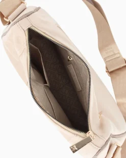 LAURA BIAGIOTTI - Borsa sacca naturale scamosciata con tasca posteriore
