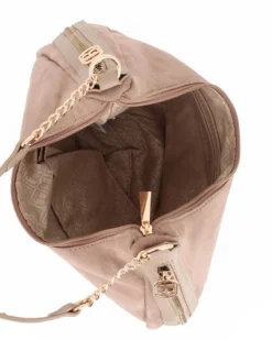LAURA BIAGIOTTI - Borsa sacca terra scamosciata con tasche laterali